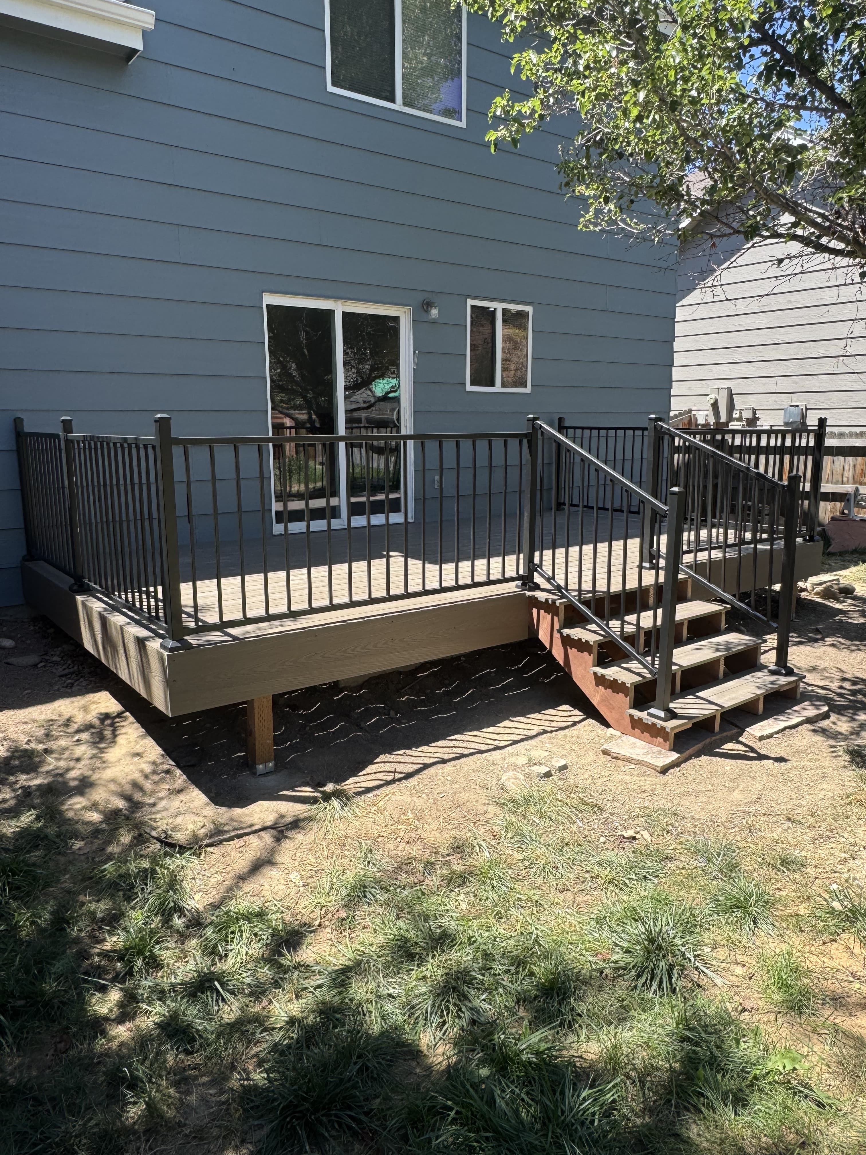 deck construction project by BK Construction