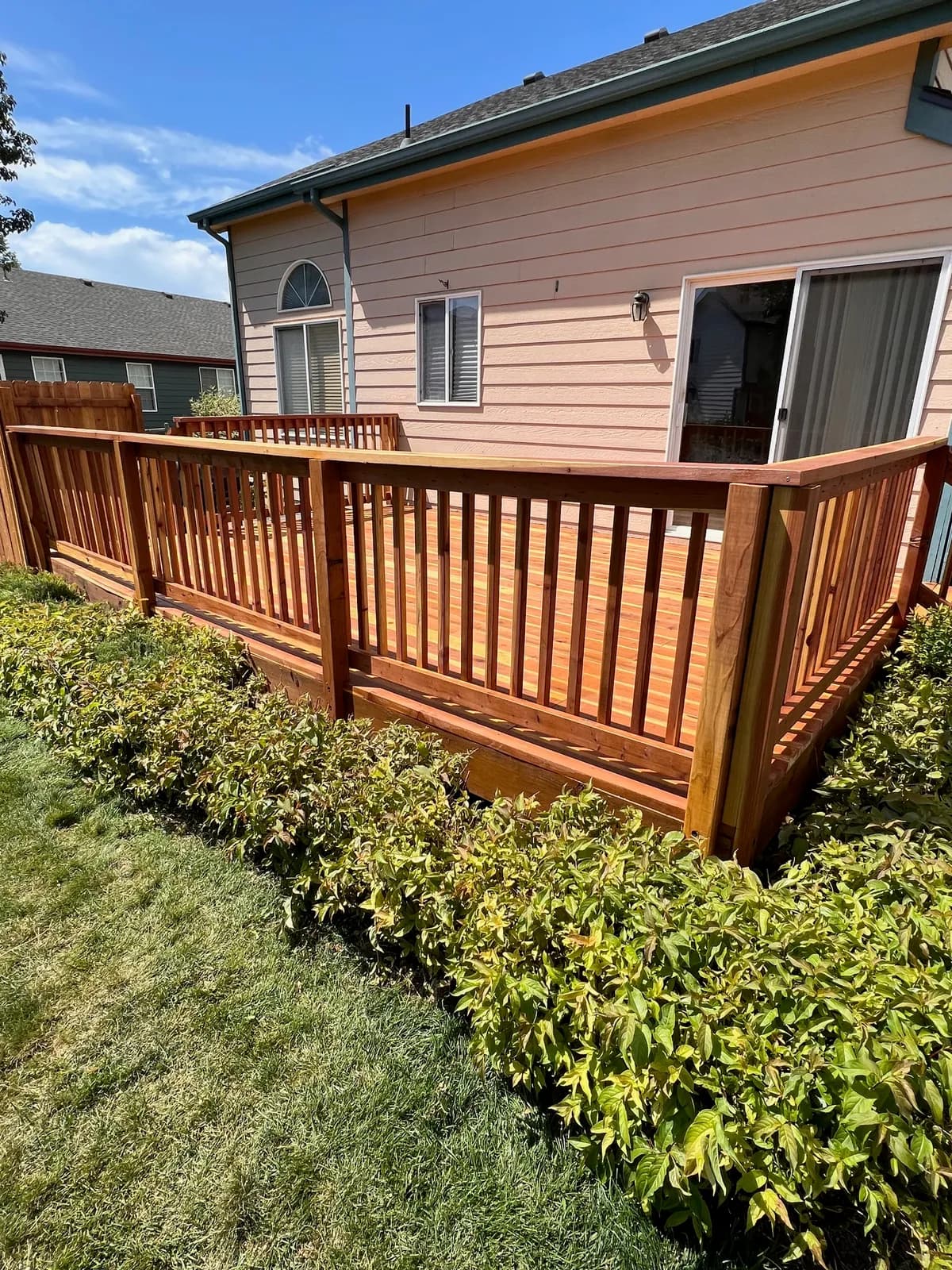 deck construction project by BK Construction