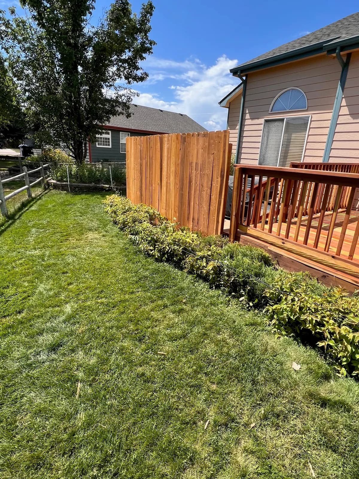 deck construction project by BK Construction