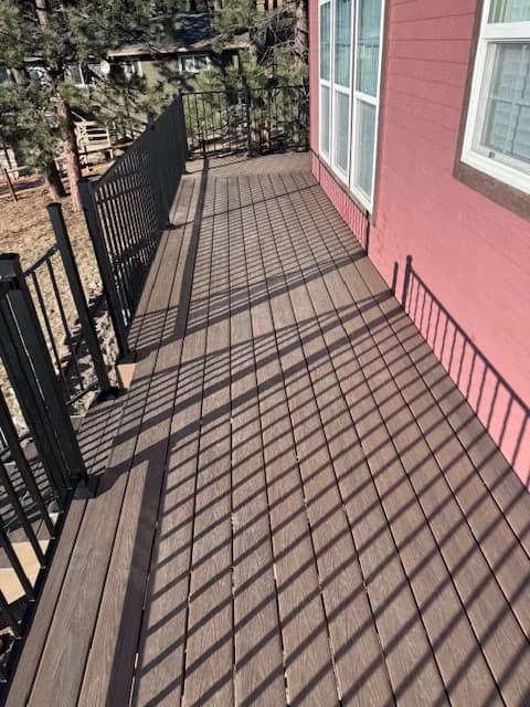 deck construction project by BK Construction