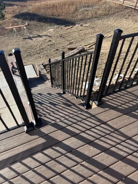 deck construction project by BK Construction