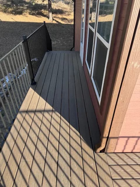 deck construction project by BK Construction
