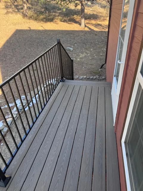 deck construction project by BK Construction